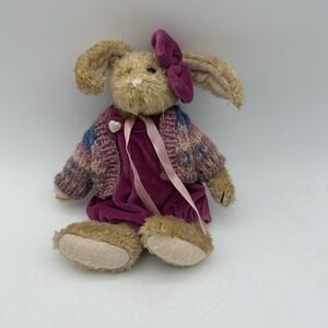 Vintage Boyd's Bear Emily Rabbit‎ Collection Bunny Spring Easter Pink Dress